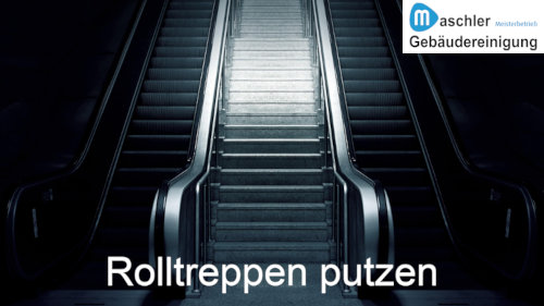 Rolltreppenreinigung und Handlauf