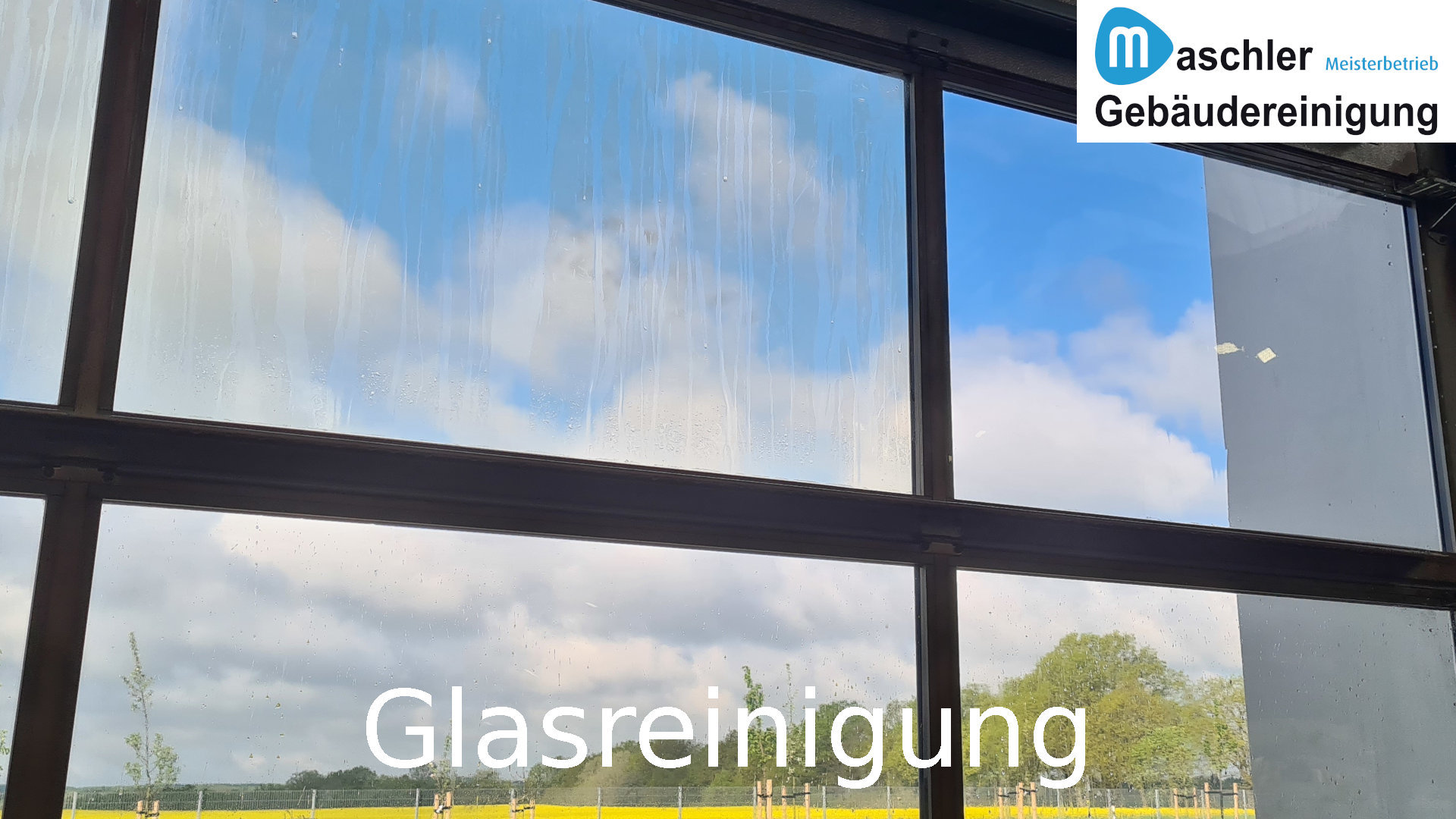 Glasscheibe reinigen - Gebäudereinigung Maschler Schwerin